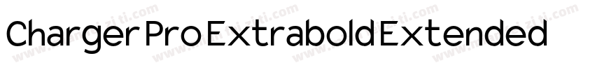 Charger Pro Extrabold Extended字体转换